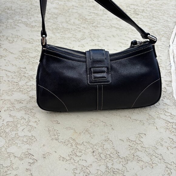 Vintage Y2K Coach Black Leather Soho Shoulder Bag – - Picture 12 of 16